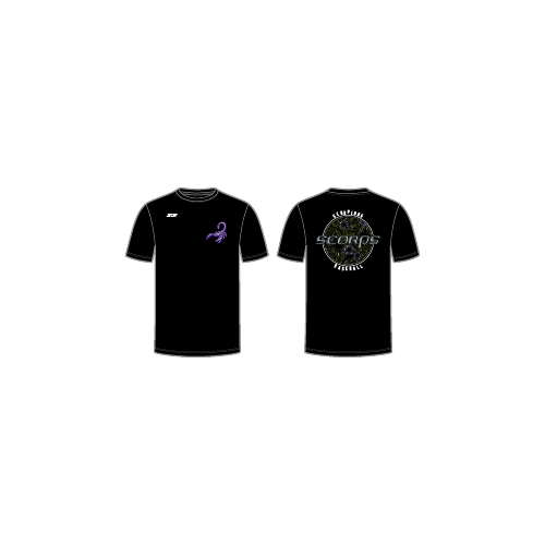 Womens SS Tri Blend - Floral - Black